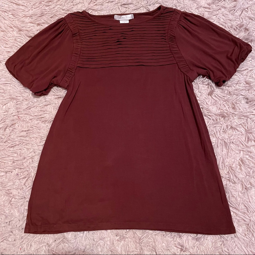 Design History Pleated Shirt, Size S